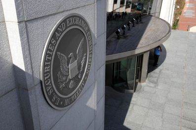 The headquarters of the U.S. Securities and Exchange Commission (SEC) are seen in Washington, July 6, 2009. 
