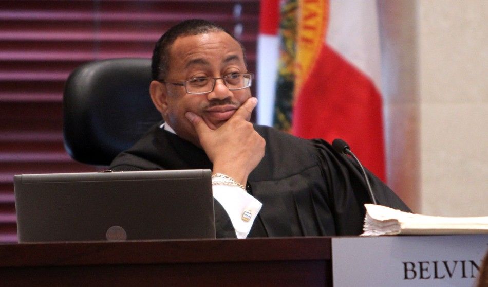 Chief judge Belvin Perry listens to a motion for acquittal from the defense during day 19 of Casey Anthony039s 1st -degree murder trial in Florida
