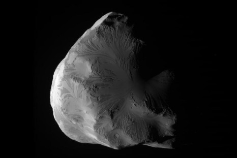 NASA&#039;s Cassini spacecraft obtained this unprocessed image of Saturn&#039;s moon Helene on June 18, 2011.