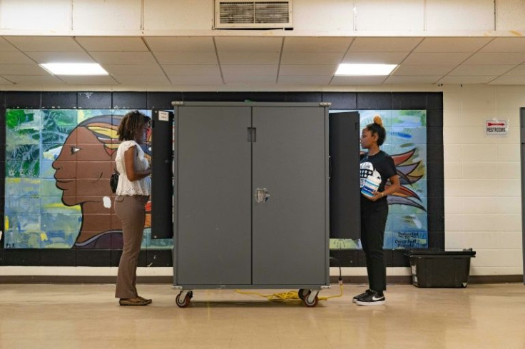 Voters visit polling places to cast their ballots in the 2022 Primary Election on May 24, 2022 in Atlanta, Georgia