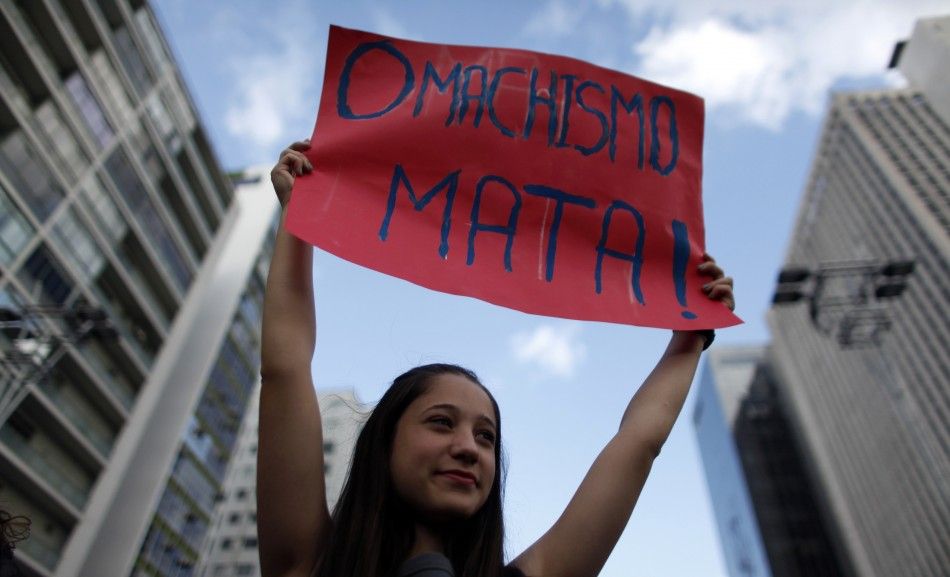 Woman takes part in the quotMarcha das Vagabundasquot Slutwalk protest in Sao Paulo