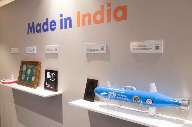 Products "Made in India" are displayed at the India Lounge during the World Economic Forum 2022 (WEF) in the Alpine resort of Davos, Switzerland May 25, 2022.