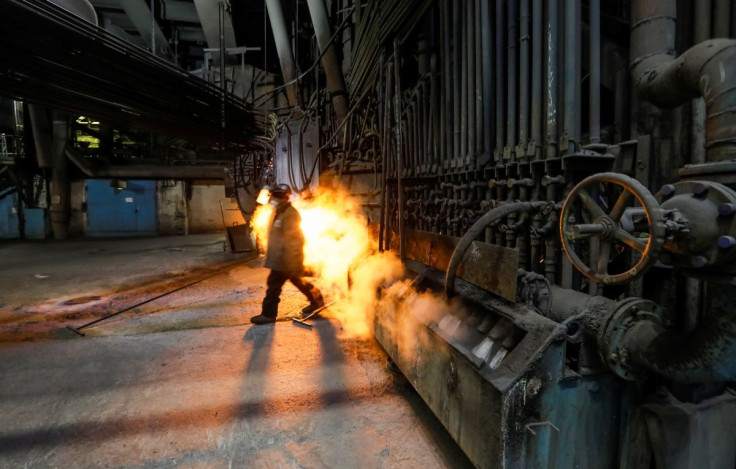 A view inside Eurasian Resources Group's (ERG) Aksu Ferroalloys Plant in the town of Aksu, north-eastern Kazakhstan, February 19, 2018.  