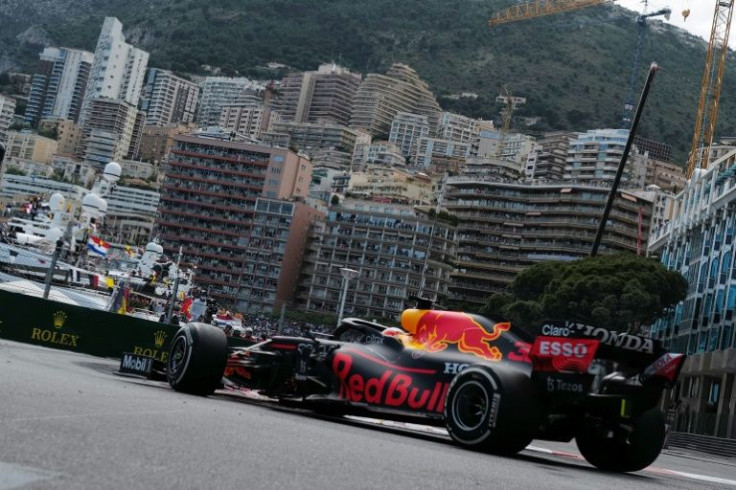 Verstappen mastering the streets of Monaco in 2021