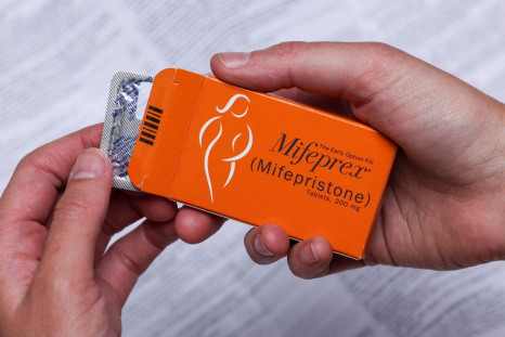A pack of Mifeprex pills, used to terminate early pregnancies, is displayed in this picture illustration taken May 11, 2022. 