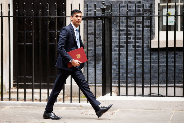 British Chancellor of the Exchequer Rishi Sunak leaves Downing Street, in London, Britain, May 26, 2022.