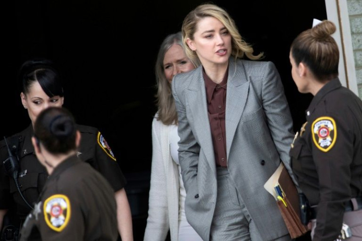 Amber Heard leaving the Fairfax County Circuit Court