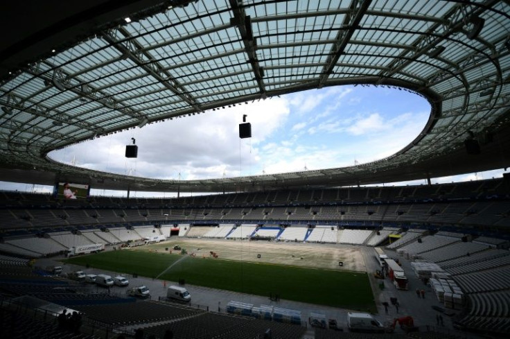 The Stade de France getting ready for the final this week