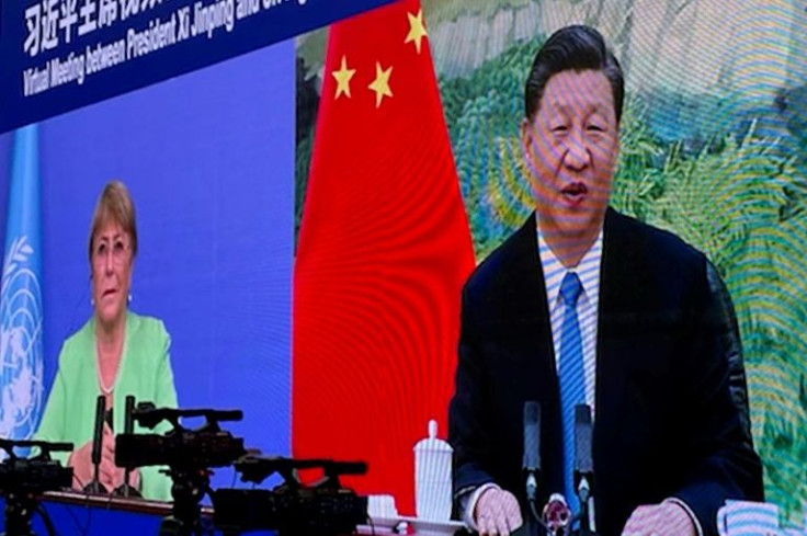 Chinese state media has run gleeful readouts of meetings between Michelle Bachelet and Xi Jinping