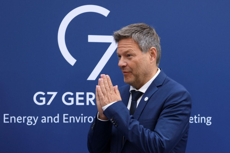German Minister for Economic Affairs and Climate Action Robert Habeck reacts ahead of the meeting of the G7 Climate, Energy and Environment Ministers during the German G7 Presidency at the EUREF-Campus in Berlin, Germany May 26, 2022.