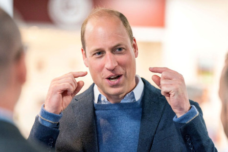 Britain's Prince William speaks during his visit Heart of Midlothian Football Club to watch a programme called 'The Changing Room' launched by SAMH (Scottish Association for Mental Health) in 2018, in Edinburgh, Scotland, Britain May 12, 2022. Jane Barlow