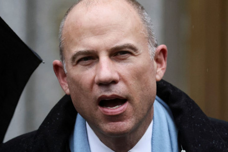 Former attorney Michael Avenatti speaks to the media after the guilty verdict in his criminal trial, at the United States Courthouse in the Manhattan borough of New York City, U.S., February 4, 2022. 
