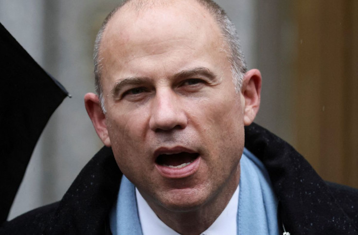 Former attorney Michael Avenatti speaks to the media after the guilty verdict in his criminal trial, at the United States Courthouse in the Manhattan borough of New York City, U.S., February 4, 2022. 