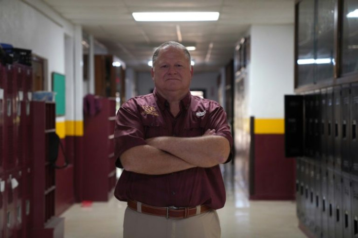 Michael Derry, superintendent of the Utopia School District, where teachers carry guns with the goal of warding off school shootings