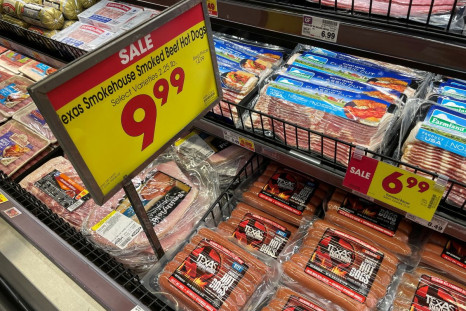 Hot dog sausages are seen in a supermarket, as inflation continues to hit consumers with the annual CPI increasing 8.3% in the 12 months through April, in Los Angeles, California, U.S. May 27, 2022. 