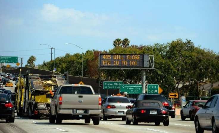 The company ITC says traffic jams, like this one in Los Angeles, are a global scourge that leave the average driver stuck in traffic three days a year