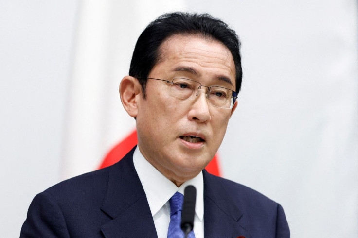 Fumio Kishida, Japan's prime minister, speaks at a news conference following the Quadrilateral Security Dialogue (Quad) leaders meeting at the prime minister's official residence in Tokyo, Japan May 24, 2022. Kiyoshi Ota/Pool via 