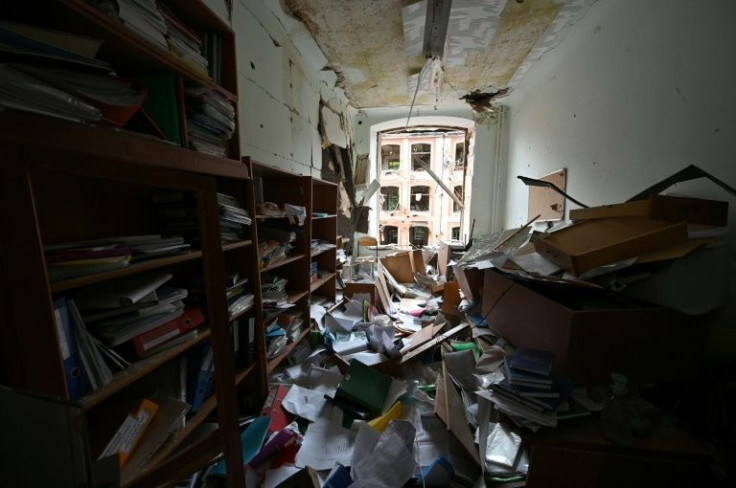 Badly damaged historic buildings are mapped in detail so emergency work to stabilise the structure can take place