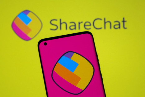 ShareChat logos are seen in this illustration taken, July 26, 2021. 