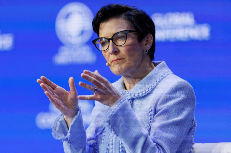 Citi CEO Jane Fraser speaks at the 2022 Milken Institute Global Conference in Beverly Hills, California, U.S., May 2, 2022. 
