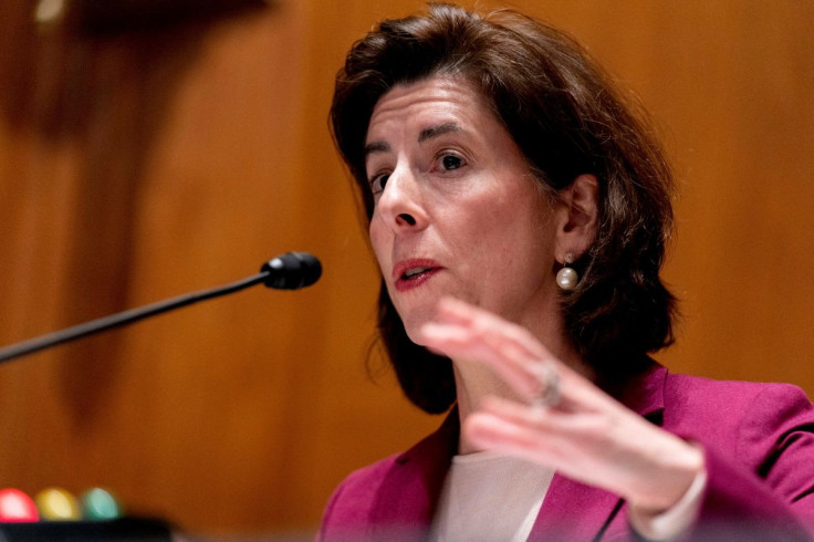 Commerce Secretary Gina Raimondo testifies on Capitol Hill in Washington, D.C., U.S., February 1, 2022. Andrew Harnik/Pool via REUTERS