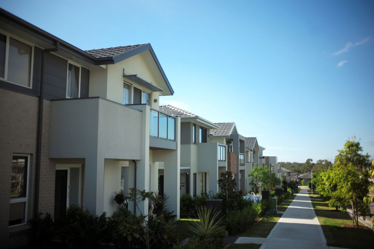 New homes line a street in the Sydney suburb of Moorebank in Australia, May 26, 2017. 