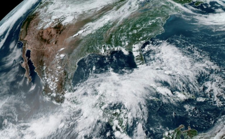 Hurricane Agatha is seen over Mexico at 2120 GMT on May 31, 2022 in an image from the RAMMB National Oceanic and Atmospheric Administration (NOAA)