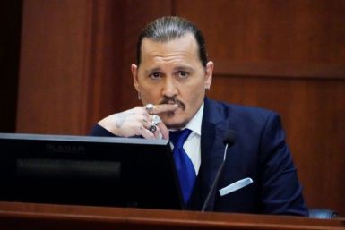 Johnny Depp testifying during the defamation case he filed against his ex-wife Amber Heard