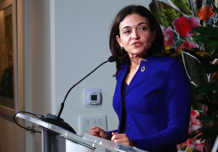 Sheryl Sandberg, COO of Facebook and current chair of the Global Internet Forum to Counter Terrorism (GIFCT), gives a news conference on the sidelines during the 2019 United Nations Climate Action Summit at U.N. headquarters in New York City, New York, U.