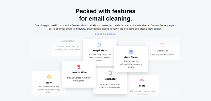 Clean Email Best Features