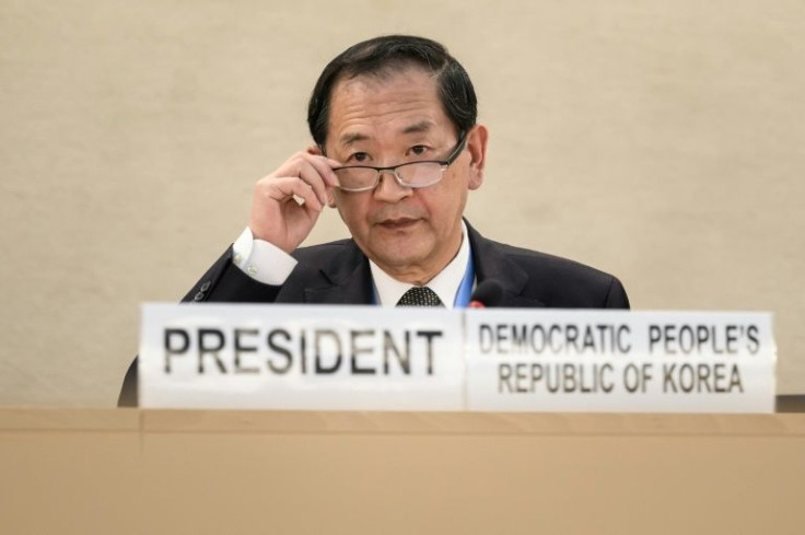 North Korean ambassador Han Tae Song takes the chair of the Conference on Disarmament in Geneva