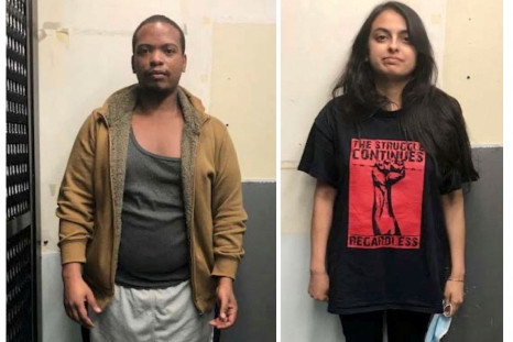 Attorneys Colinford Mattis and Urooj Rahman are pictured in photos taken by U.S. authorities following their arrests in New York on May 30, 2020. U.S. Attorney's Office for the Eastern District of New York/Handout via Reuters/File Photo