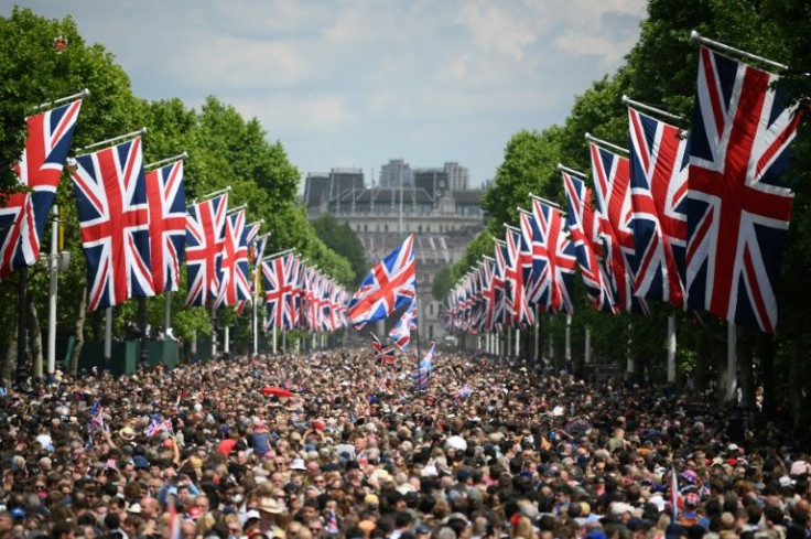 Tens of thousands of people turned out for the Trooping the Colour on Thursday
