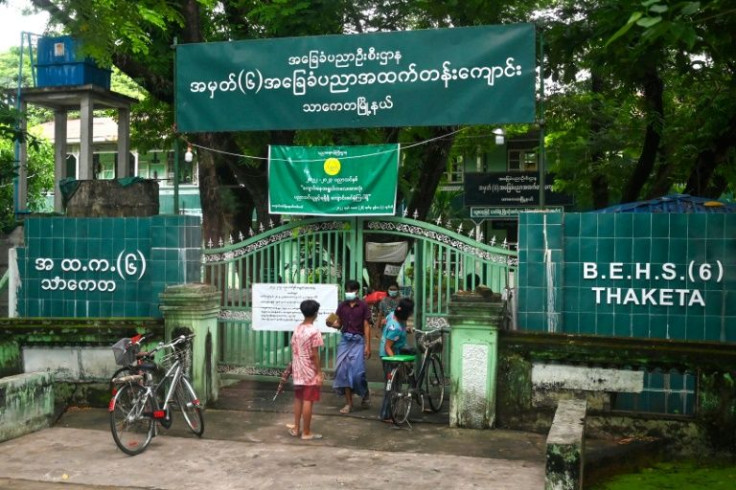 Schools have become the latest battleground in polarised Myanmar -- the junta is desperate to project normalcy but its opponents want students and teachers to stay away