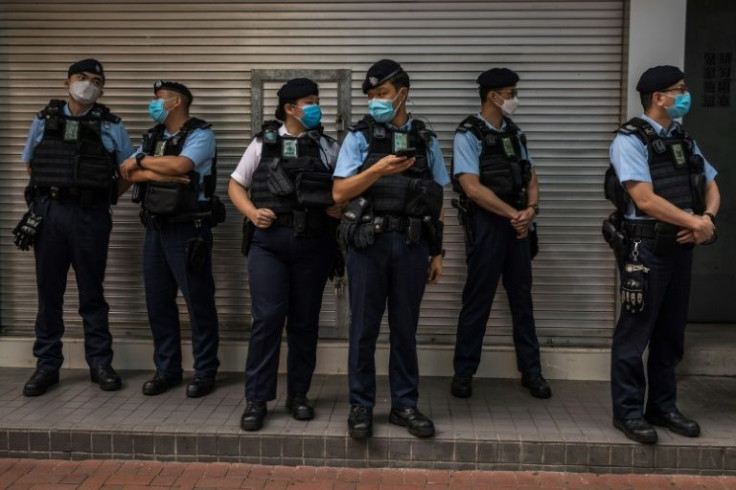 Hong Kong police said that most gathering spaces in the park will be closed between Friday night and early on Sunday