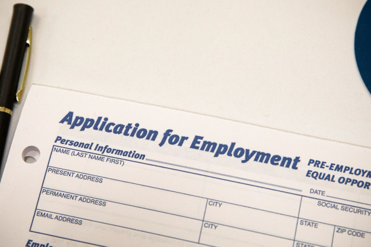 An employment application form is displayed during a restaurant job career fair organized by the industry group High Road Restaurants in New York City, U.S., May 13, 2021.  