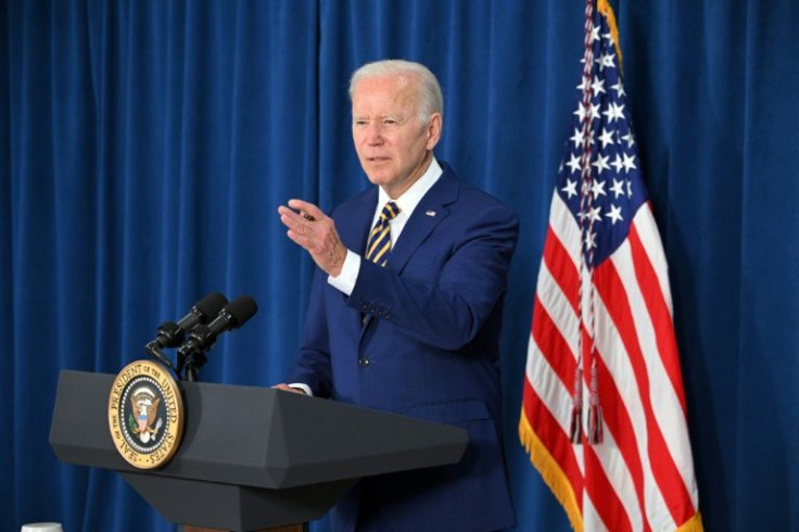 US President Joe Biden said slowing job growth and wages shows the American economy can bring down inflation without sacrificing recent gains