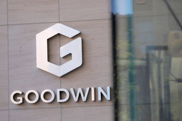 Signage is seen outside of the legal offices of the Goodwin Procter law firm in Washington, D.C., U.S., May 10, 2021.
