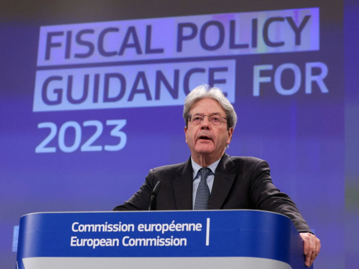 European Commissioner for Economy Paolo Gentiloni speaks during a news conference on the European Commission fiscal guidance for 2023, in Brussels, Belgium March 2, 2022. 