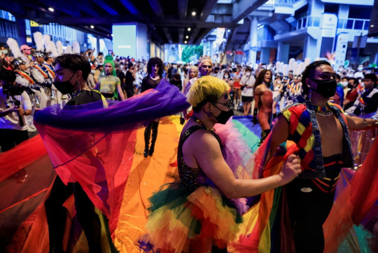 People attend a LGBTQ+ Pride parade in Bangkok, Thailand June 5, 2022.