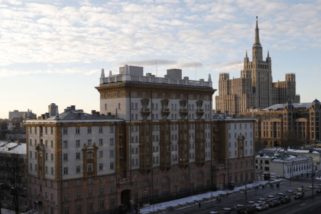 A general view shows the U.S. embassy in Moscow, Russia March 27, 2018. 
