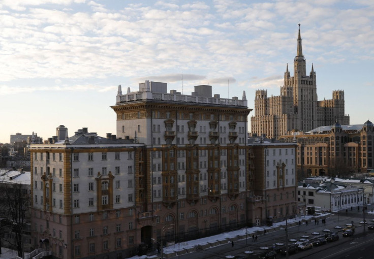 A general view shows the U.S. embassy in Moscow, Russia March 27, 2018. 