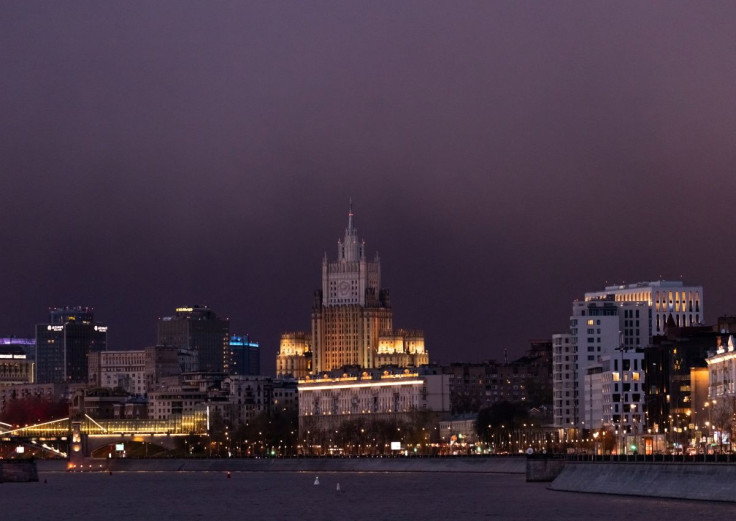 A general view on the headquarters of the Russian Foreign Ministry in Moscow, Russia April 29, 2022. 