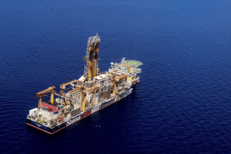 London-based Energean's drill ship begins drilling at the Karish natural gas field offshore Israel in the east Mediterranean May 9, 2022.