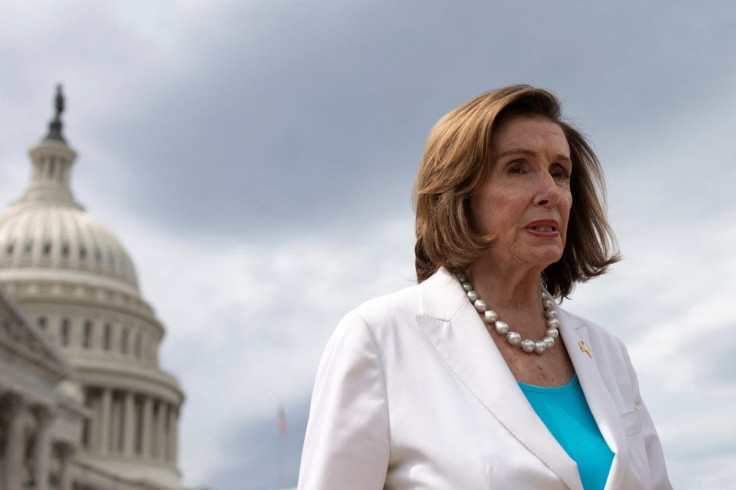 U.S. Speaker of the House Nancy Pelosi (D-CA) walks to the House Triangle before speaking on the 25th Anniversary of the New Democrat Coalition on Capitol Hill in Washington, U.S., May 18, 2022. 