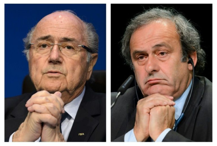 Former FIFA president Sepp Blatter (L) and ex-UEFA chief Michel Platini (R) will go on trial Wednesday in Switzerland