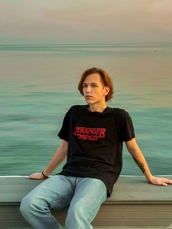 Ivan Druz, seen in a summer snap in Mariupol, left with his step-brother in April but on the Russian border had to answer questions about his background before eventually reaching Riga