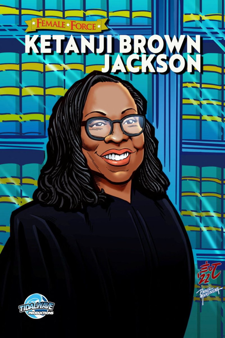 A cover of "Female Force: Ketanji Jackson Brown" comic book is pictured in this handout image obtained by Reuters on June 6, 2022. TidalWave Comics/Handout via REUTERS