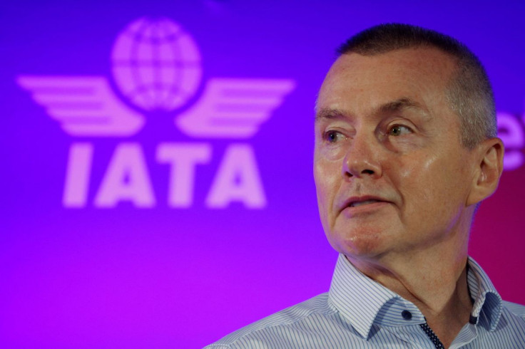 Willie Walsh, Director General of the International Air Transport Association, takes part in a panel discussion at the International Air Transport Association's (IATA) Annual General Meeting in Boston, Massachusetts, U.S., October 5, 2021.