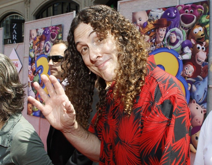 Singer Alfred &quot;Weird Al&quot; Yankovic poses at world premiere of Disney Pixar&#039;s &quot;Toy Story 3&quot; at El Capitan Theatre in Hollywood